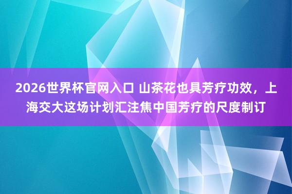 2026世界杯官网入口 山茶花也具芳疗功效,上海交大这场计划汇注焦中国芳疗的尺度制订