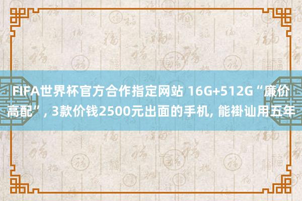 FIFA世界杯官方合作指定网站 16G+512G“廉价高配”, 3款价钱2500元出面的手机, 能褂讪用五年